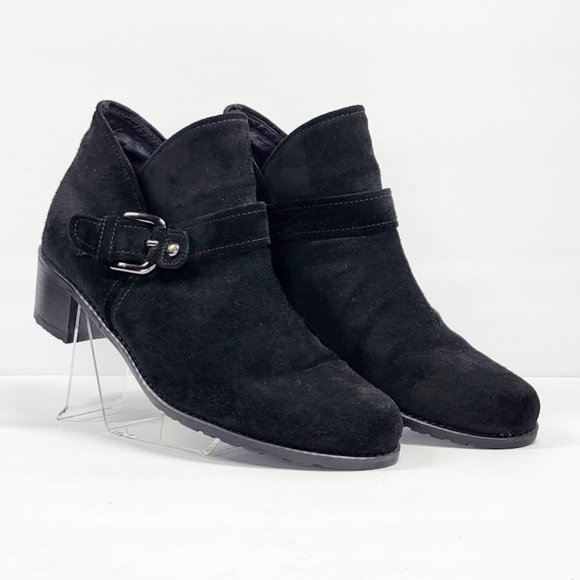Stuart Weitzman Shoes - STUART WEITZMAN Dude' suede Bootie black Sz 9